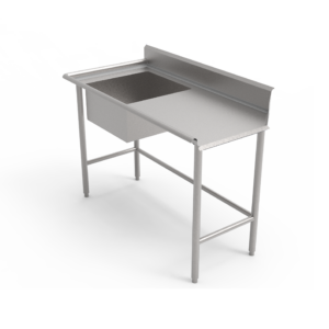 Mesa de recibo de loza sucia